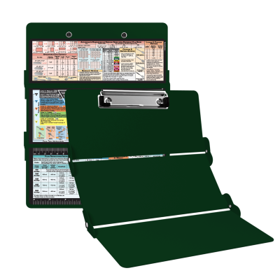 WhiteCoat Clipboard® Trifold - Green Food Industry Edition